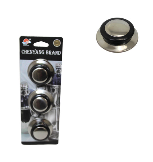 Durable Metal Pan Lid Replacement Knobs Pack of 3
