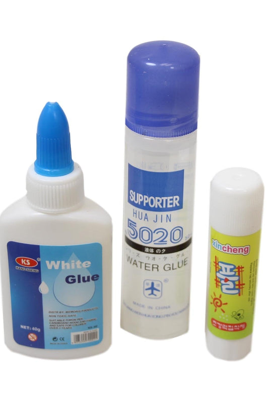 Craft Glue Stick Set Pack of 3 Multi Arts Crafts Stationery