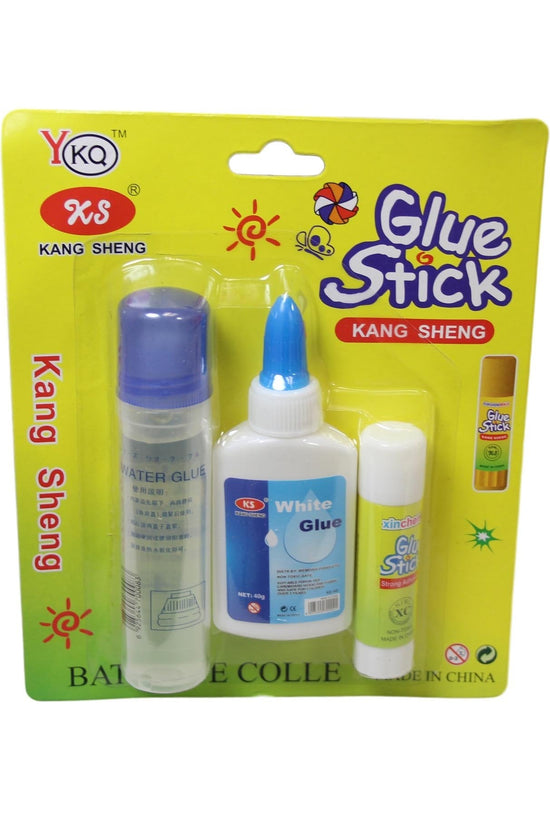 Craft Glue Stick Set Pack of 3 Multi Arts Crafts Stationery