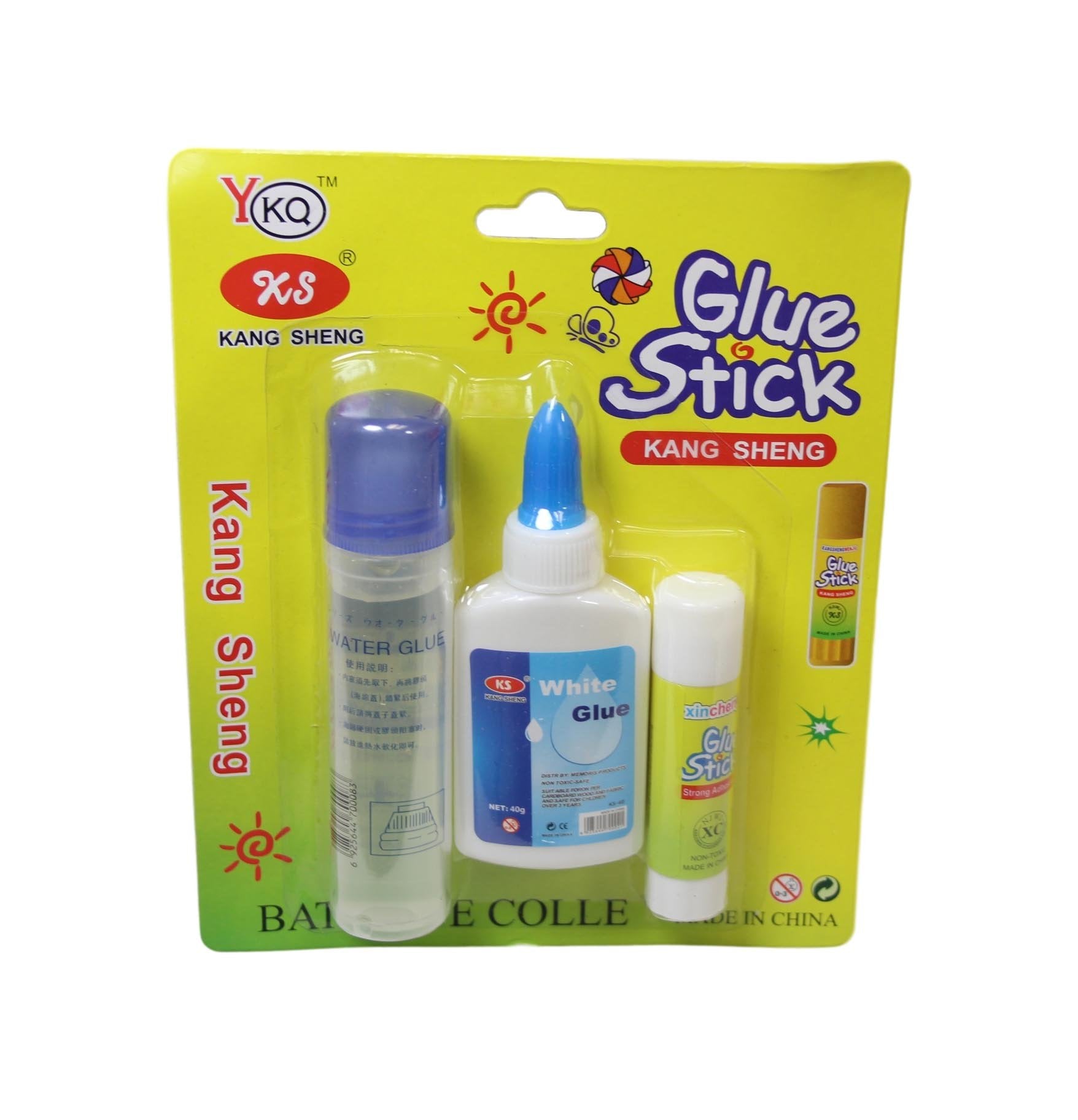 Craft Glue Stick Set Pack of 3 Multi Arts Crafts Stationery