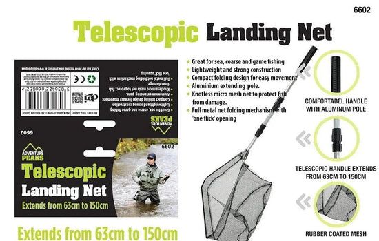 Durable Telescopic Fishing Landing Net with 11lb Loading Capacity
