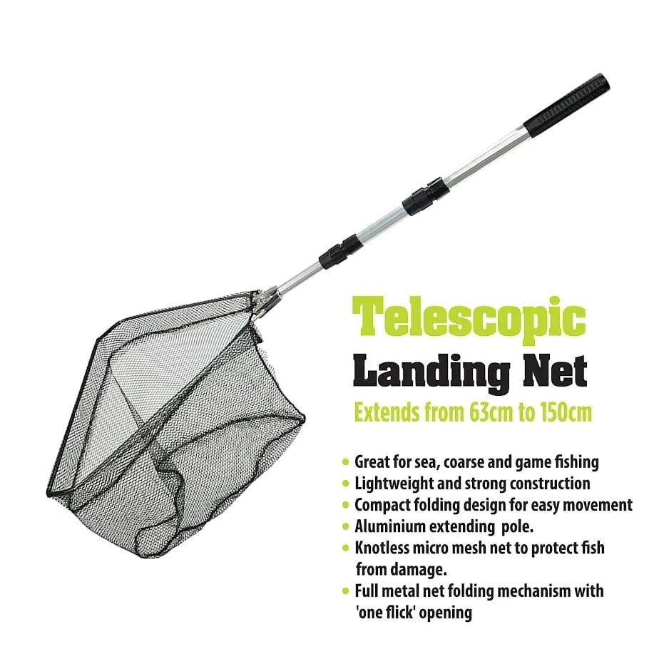 Durable Telescopic Fishing Landing Net with 11lb Loading Capacity