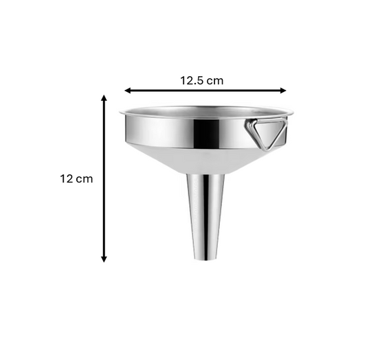 12 cm Metal Funnel with Hanging Hook Assorted Designs