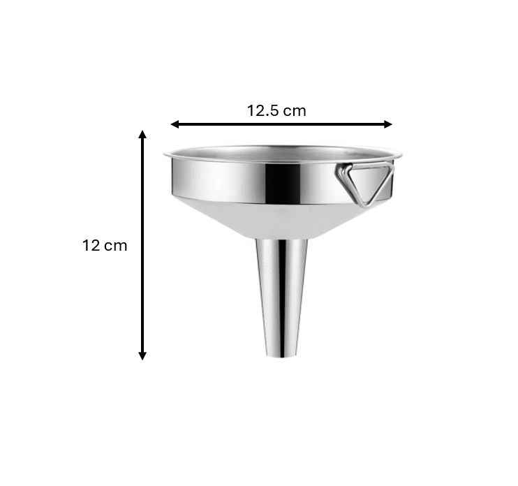 12 cm Metal Funnel with Hanging Hook Assorted Designs