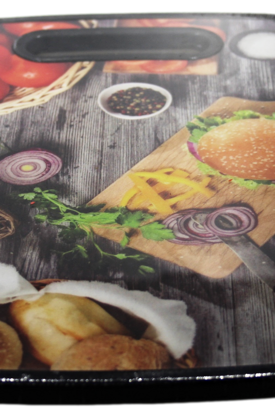 Stylish Printed Plastic Kitchen Chopping Board 198 x 298 cm