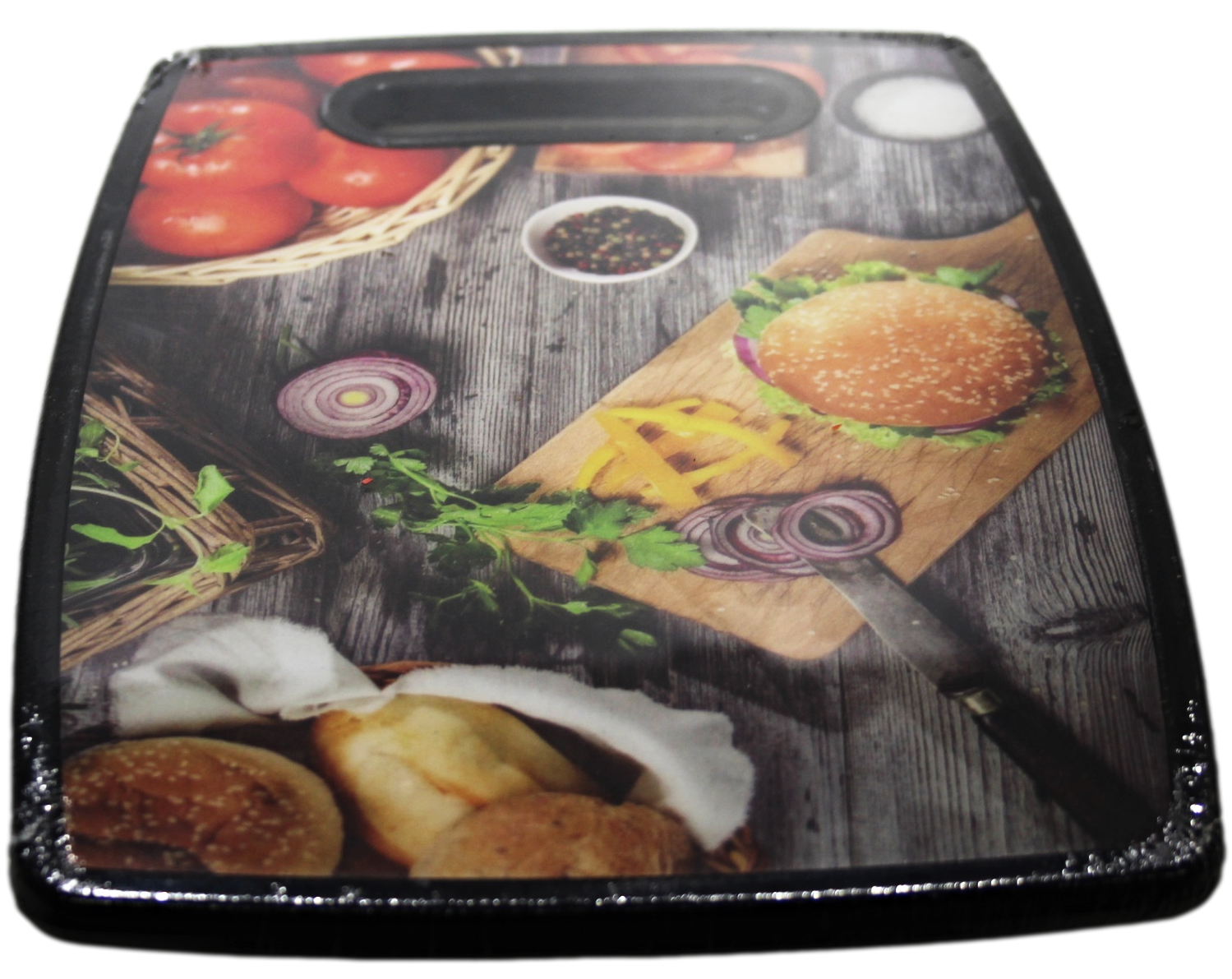 Stylish Printed Plastic Kitchen Chopping Board 198 x 298 cm