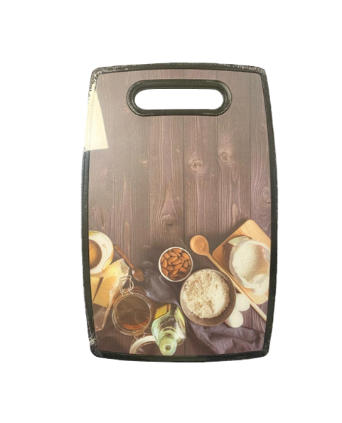 Stylish Printed Plastic Kitchen Chopping Board 198 x 298 cm