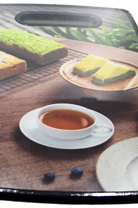 Durable Plastic Kitchen Chopping Board with Stylish Printed Design