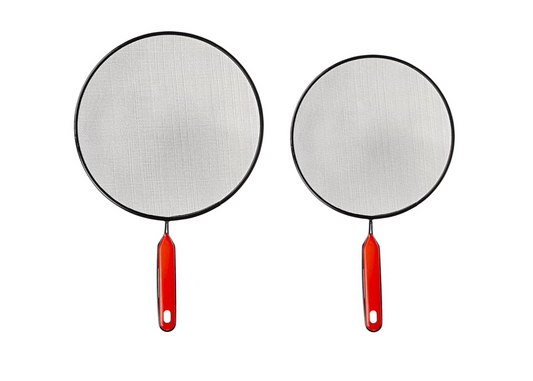 Metal Mesh Splatter Screen Cover Guard Set of 2 Black