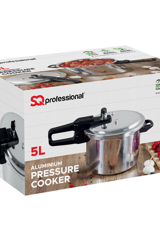 5L SQ Professional Aluminium Pressure Cooker NonInduction Compatible