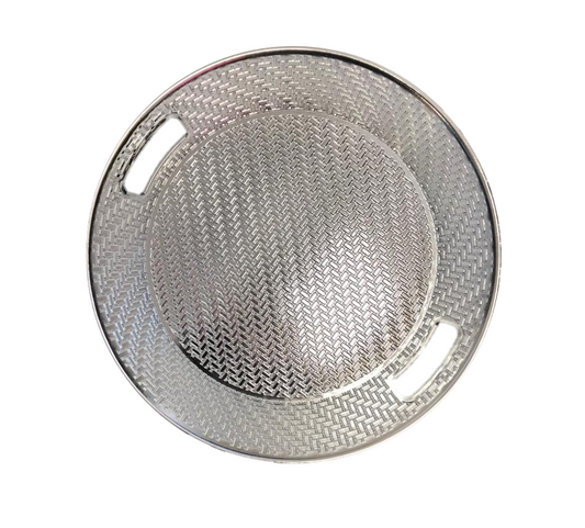 Elegant Plastic Round Serving Tray Patterned Design 26 cm