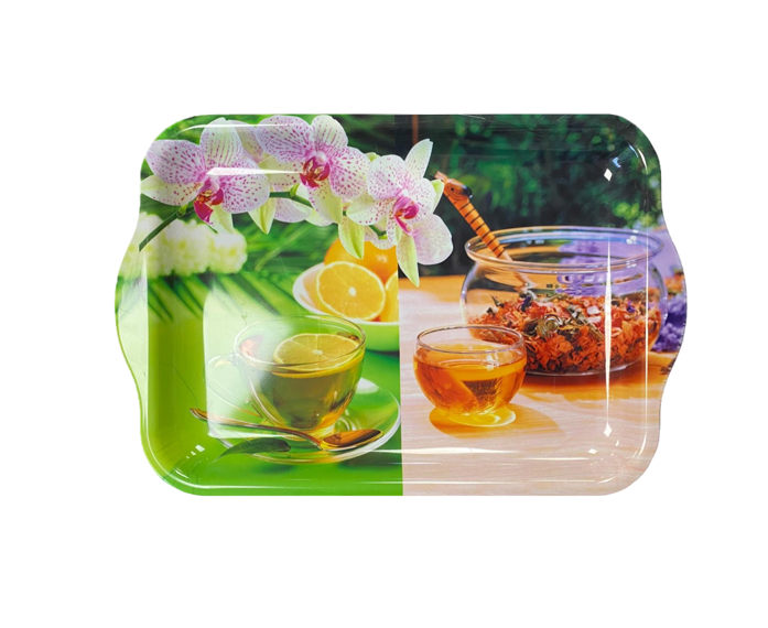 Elegant Plastic Tea Coffee Table Tray Stylish Functional
