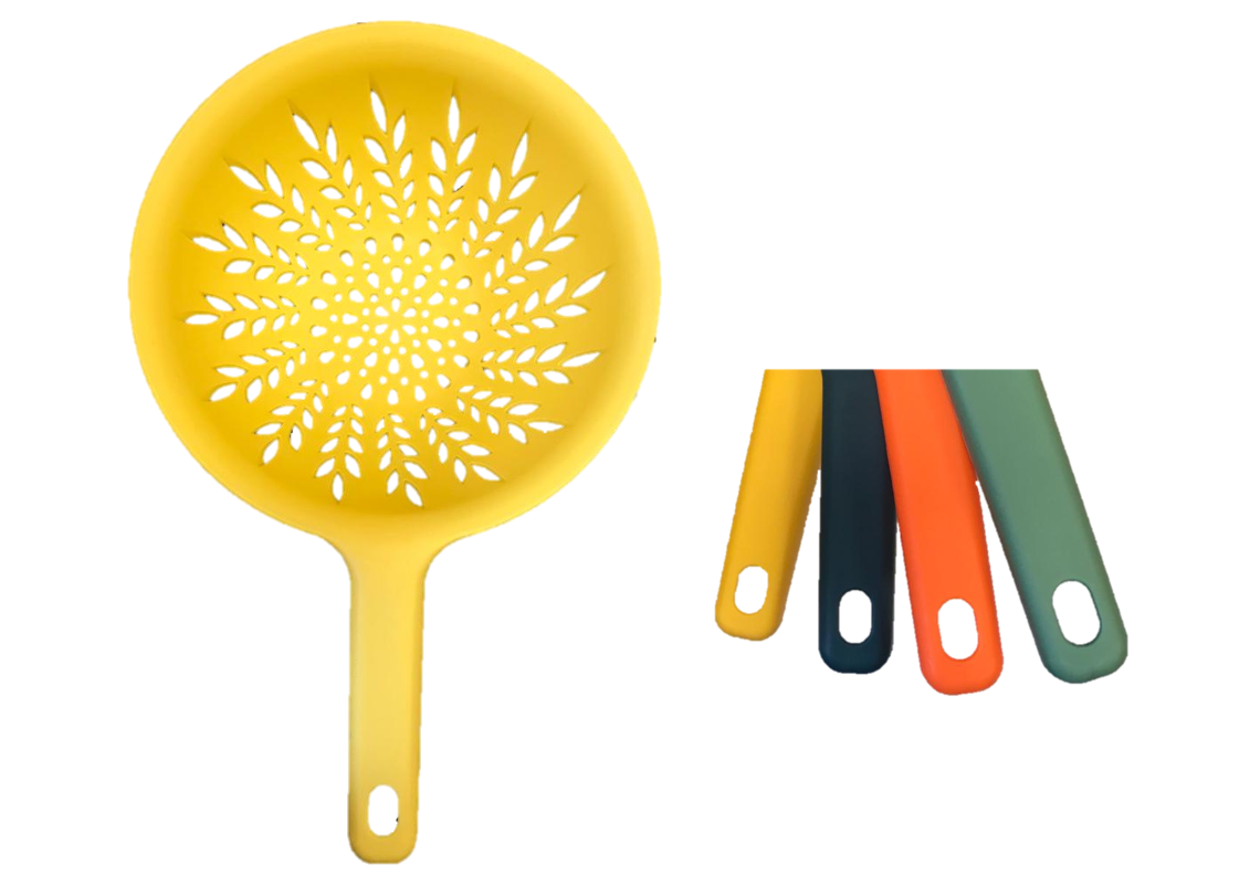 Durable Plastic Colander with Handle Assorted Colours