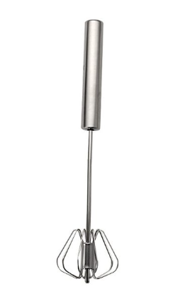 Premium Metal Hand Press Egg Whisk Beater 30 cm