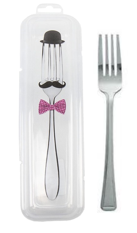 Compact Clear Plastic Cutlery Box for Traveling