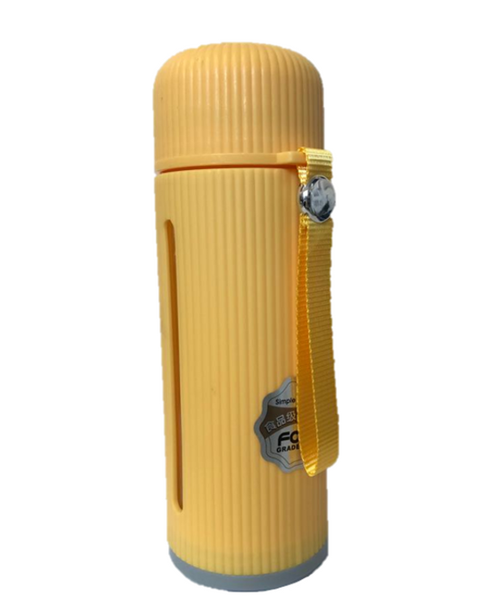 Glass Plastic Water Bottle Flask with Strap Stay Hydrated On the Go
