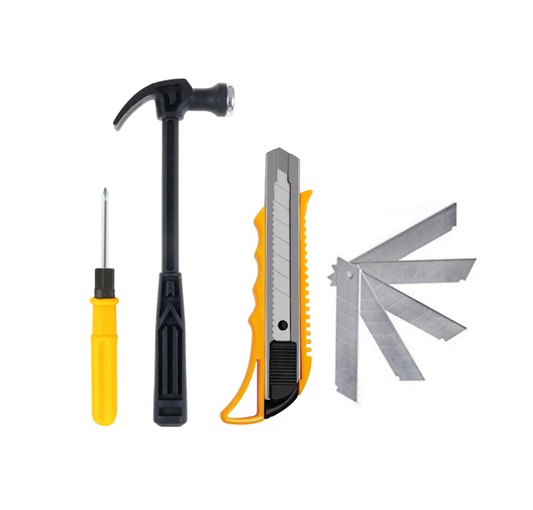 Professional DIY Tools Set Hammer Screwdriver Stanley Knife