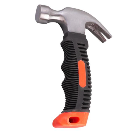 Durable Steel Claw Hammer with Grip Handle 16 cm