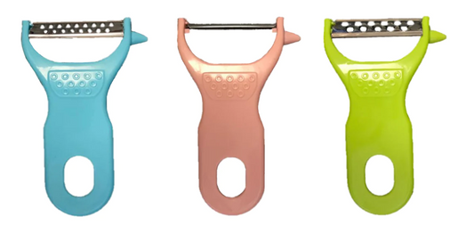 Essential Plastic Kitchen Peeler and Grater Set Pack of 3