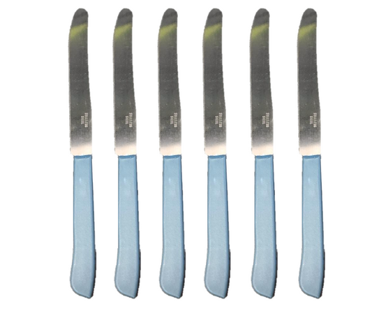 6Piece Kitchen Knife Set with 21 cm Plastic Handles