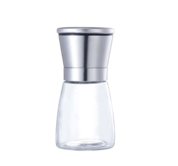 Glass Salt Pepper Spice Grinder Bottle 13 x 6 cm