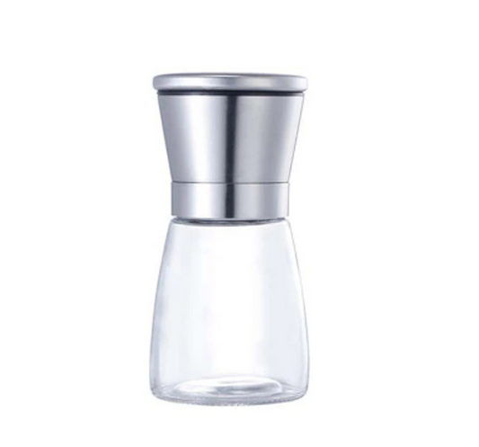 Glass Salt Pepper Spice Grinder Bottle 13 x 6 cm