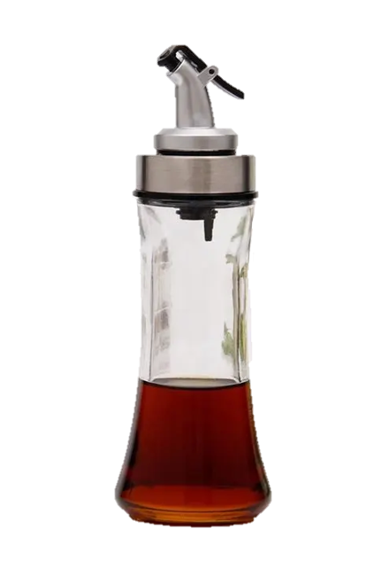 Glass Oil and Vinegar Bottle Elegant Kitchen Storage Solution