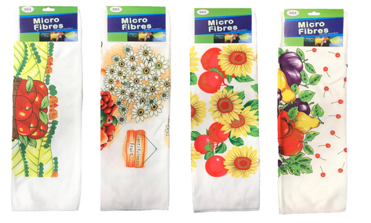 Fruit Print Microfibre Cleaning Cloth 50x70cm