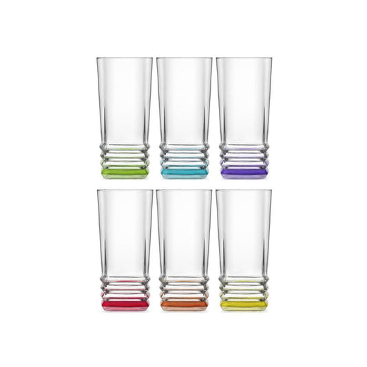 Elevate Your Dining Experience with 6 Pack Coral Elegant Glasses