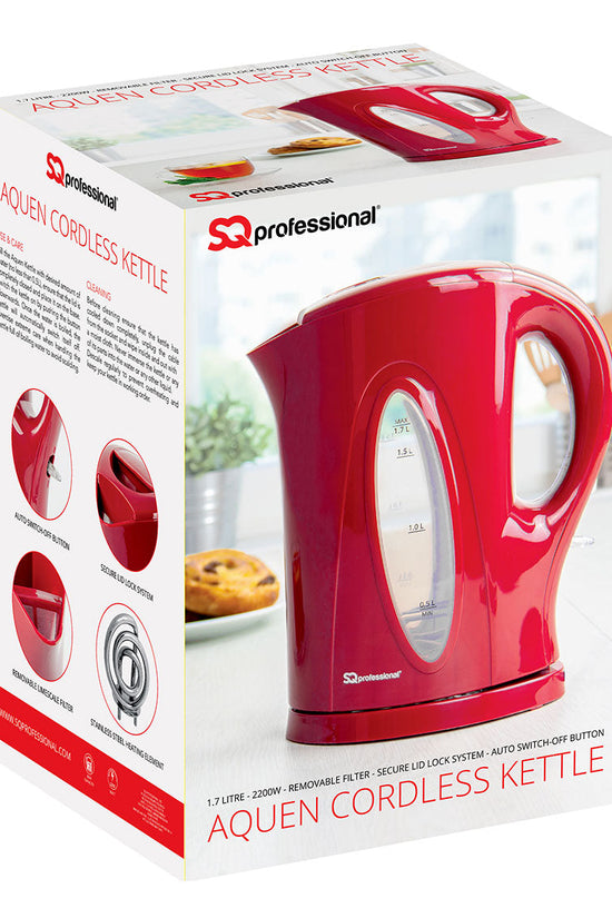 SQ Professional Aquen 17L White Plastic Kettle HighPowered Stylish