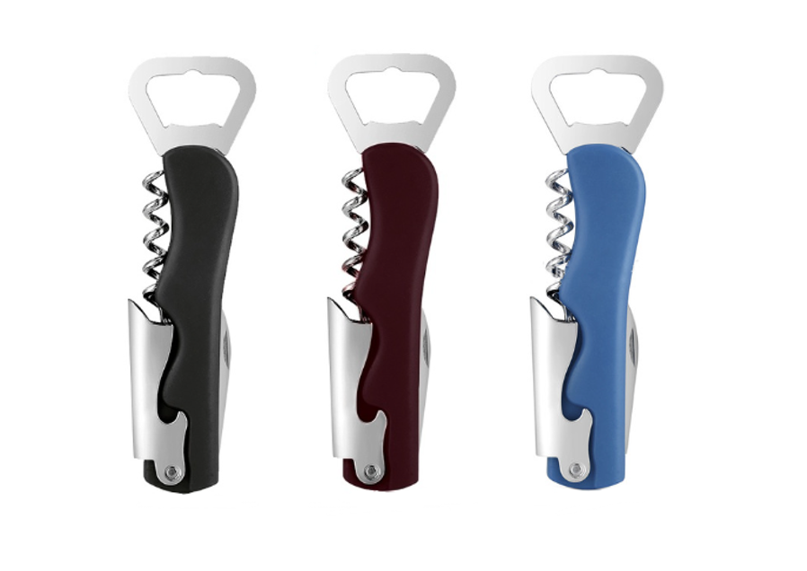 Ergonomic Wine Bottle Opener Set in Assorted Colors