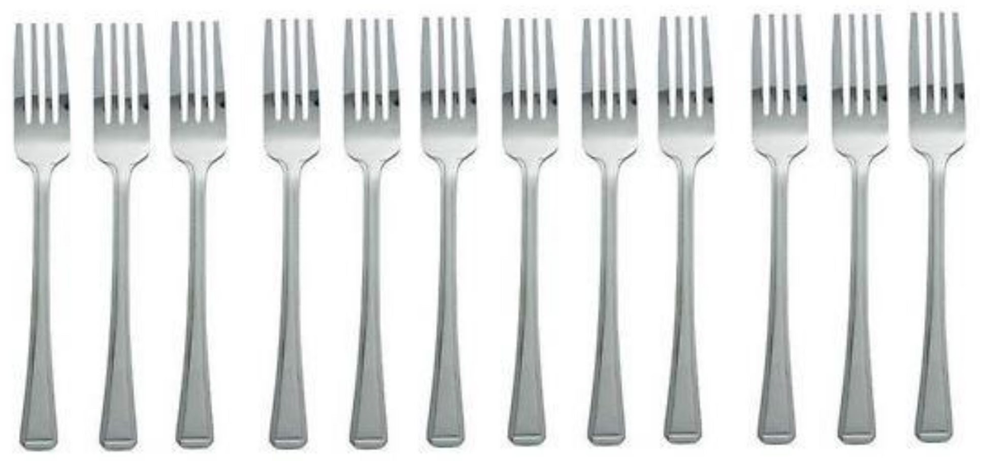 Durable Metal Kitchen Forks 17cm Pack of 12