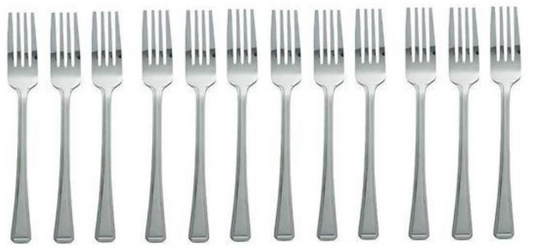 Durable Metal Kitchen Forks 17cm Pack of 12