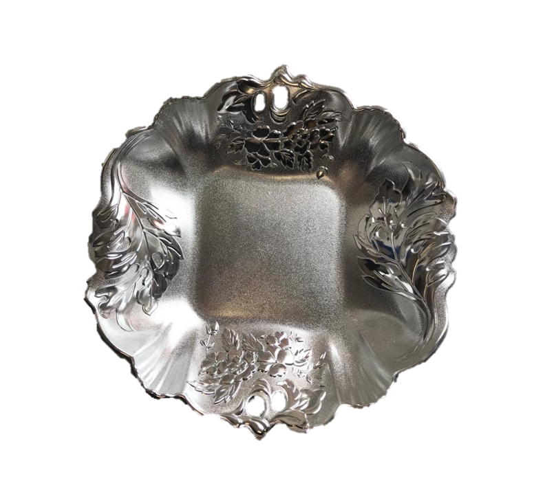 Elegant Floral Plastic Fruit Bowl Tray for Stylish Home Decor