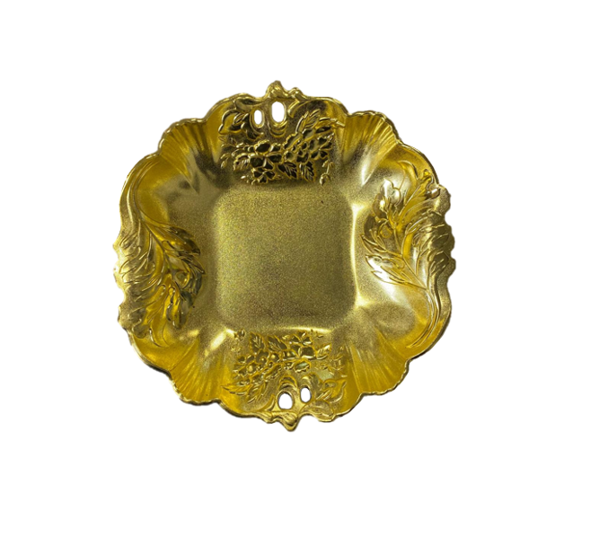 Elegant Floral Plastic Fruit Bowl Tray for Stylish Home Decor