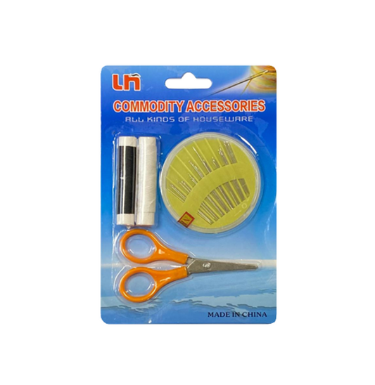 Complete Sewing Kit with Needles Thread and Scissors