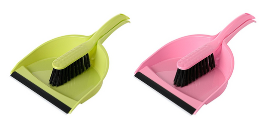 Professional Plastic Dustpan and Brush Set 30 x 21 cm