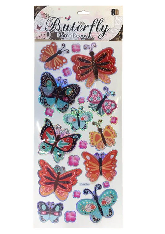3D Butterfly Wall Stickers 50x24 cm Room Decor Enhancer