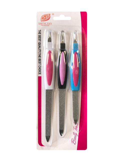 Professional Double Sided Metal Nail File Dead Skin Remover Set