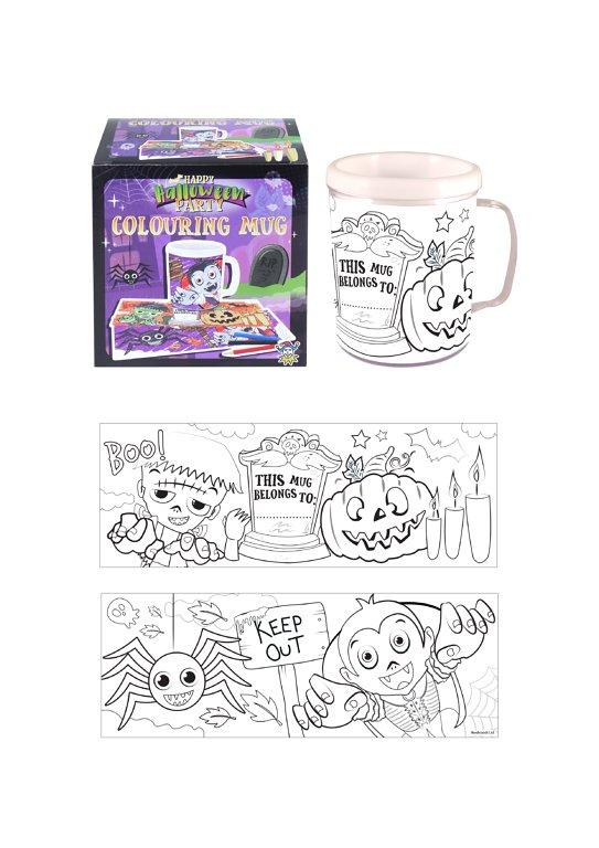 Interactive Halloween Colouring Mug with 2 Inserts V41180
