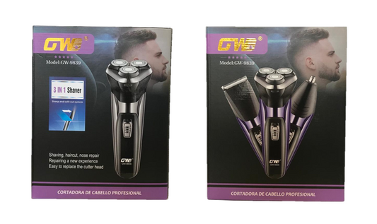 3in1 Hair Shaver Trimmer GW9839 with MicroUSB Charging
