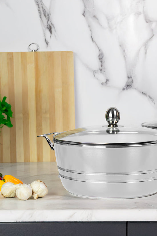 SQ Professional Seramiq Mianra Diecast Stockpot Set of 5 Quartz Premium Cooking Essentials