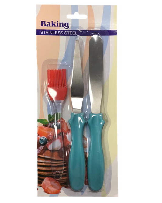 Premium Silicone Pastry Brush Palette Knife Spatula Set
