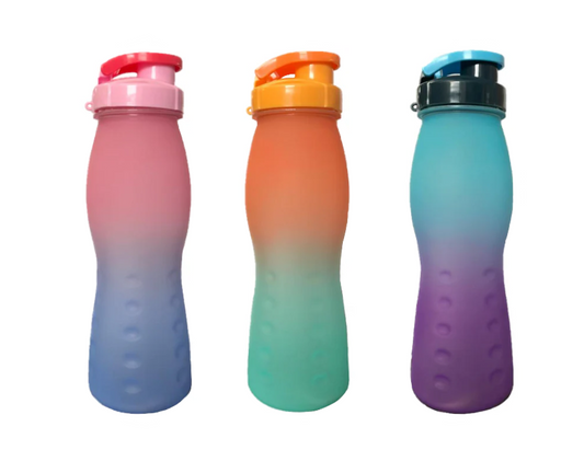 500ml Ombre Design Plastic Water Drinking Bottle Assorted Colors