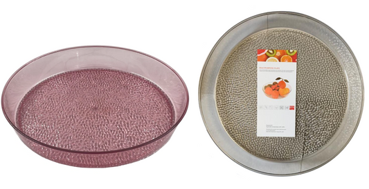 Modern Transparent Plastic Coffee Table Tray 36x5 cm