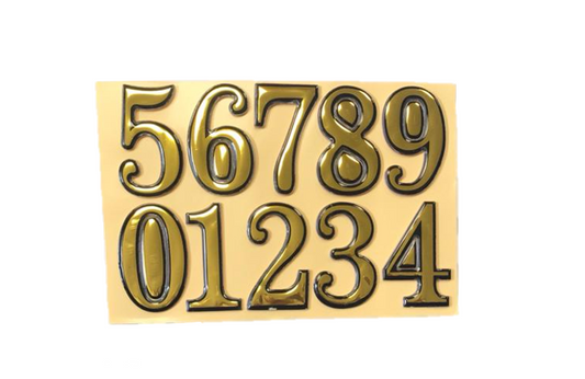 Adhesive Plastic House Numbers Set Customize Your HomeBins