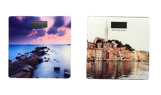 Modern Square Digital Bathroom Weighing Scale QR130 28 x 28 cm