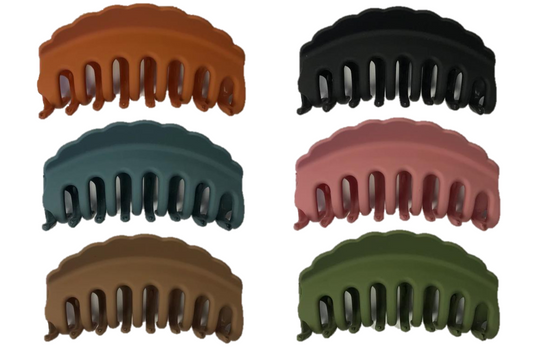 Stylish Plastic Hair Claw Clip 10 cm Assorted Colors