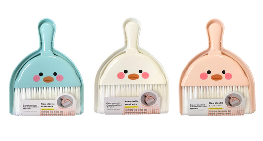 Adorable Duck Chicken Mini Dustpan and Brush Set 195 x 15 cm