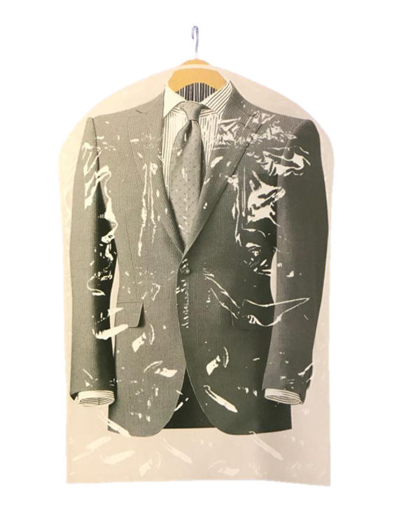 2Pack Clear Garment Suit Covers 90 x 60 cm